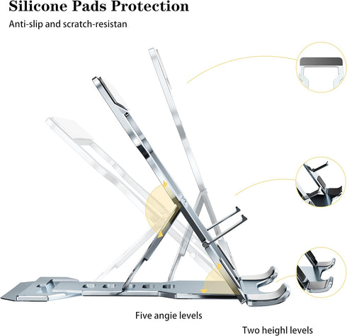 Phone Stand for Desk, Adjustable Cell Phone Stands, Foldable Metal Phone Stands for All Smartphone......