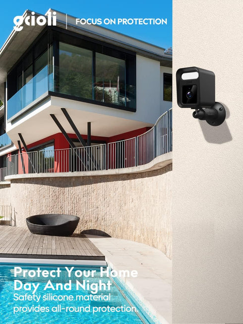 Mount for Wyze Cam V3 Spotlight Camera, Indoor/Outdoor Security Accessories?Weatherproof Protective Silicone Skin Cover and 360 Degree Adjustable ...