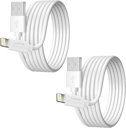 Overtime iPhone Lightning Cable, MFI Certified, Portable & Smart USB-A to Lightning Charging Cable, Fast Apple Charging Cord, 10ft iPhone Charger ...