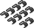 10 Pack C-Clips Clamps for Tent Pole - Plastic Clips Tent Hook Awning Clamps Fasteners, Apply to Camping Hiking (19mm, Black)...