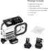 Waterproof Housing Case for GoPro Hero 9 10 11 12 Black, 60M Underwater Protective Dive Housing Shell with 2 Cold Shoe Adapters Brackets Accessori...