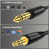 3.5 mm to 6.35 mm Stereo Audio Cable 6.6 Feet, 1/8 to 1/4 TRS Audio Cable with Zinc Alloy and Nylon Braid for Guitar, Laptop, Home Theater Devices...