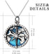 YFN Compass Pendant Necklace Sterling Silver Navy Anchor Travel Map Necklace for Women Men 18"...