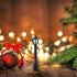 SEWACC 6pcs Mini Street Light Models Miniature Street Lamp Models Decorative Pathway Lantern Post for Miniature Doll House Micro Landscape Lamppos...