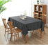 Bringsine Fashion Classic Rectangular Cotton Linen Table Cloth Black Check Tablecloth Vintage Dinner Picnic Home Deco(Square, 36 X 36 Inch)...