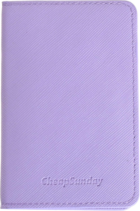 ID Card Holder for Back of Phone Leather Phone Wallet Stick On with Stand Flip Waterproof Leather Adhesive Wallet for Most Cellphones (Lavander)...