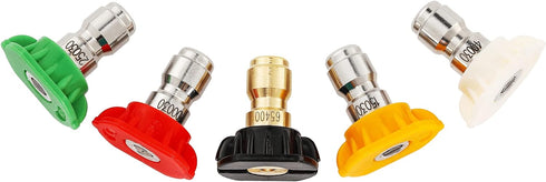 Tool Daily Pressure Washer Nozzle Tips Multiple Degrees, 1/4 inch, 5-Pack (Orifice 3.0)...