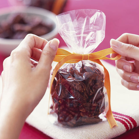 Augshy 300 Pcs 6x8" Treat Cello Bags for Lollipop with 300 Twist Ties, 1.4 Mils Thickness OPP Plastic Bags for Candy, Chocolate, Cookie Wrapping...