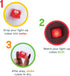Glo Pals x Sesame Street Water-Activated Light-Up Cubes for Sensory Play (Elmo - Red)...
