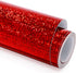 GIRAFVINYL Holographic Red Glitter Vinyl, -12” X 6ft Red Glitter Permanent Vinyl for Tumbler, Home and Car Decorations...