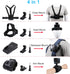 Accessories Set for GoPro Hero 12/11/10/9/8/7/6/5/4,New Quick Release Head Strap Mount + Chest Mount Harness + Backpack Clip Holder + 360°Rotating...