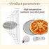 6 Packs Aluminum Alloy Pizza Pan with Holes, 7 Inch Commercial Grade Pizza/Baking Screen for Oven Round Pizza Crisper Tray Pizza Baking Tray for H...