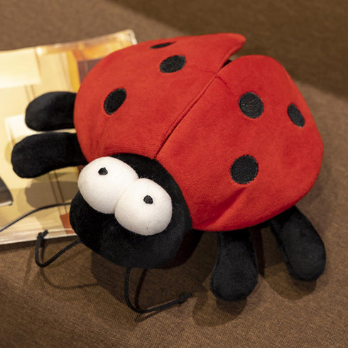 Cuddly Ladybug Stuffed Animals Super Soft Insect Ladybird Plush toys Stuffed Ladybird Beetle Plushies Animal with Wings Lady Beetle Plush Doll Ani...