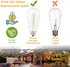 10 Pack LED Edison Light Bulbs, 0.6 Watt Shatterproof Dimmable Replacement Bulbs ST40 E17 Clear Plastic Light Bulbs for Outdoor Patio String Light...