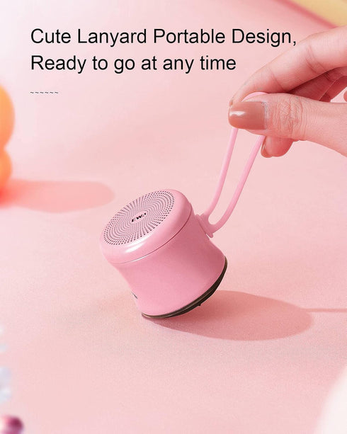 EWA A119 Mini Bluetooth Speaker with Lanyard, Small Speaker with Bass Radiator, IPX7 Waterproof, Tiny but Powerful, Cute Metal Wireless Portable S...