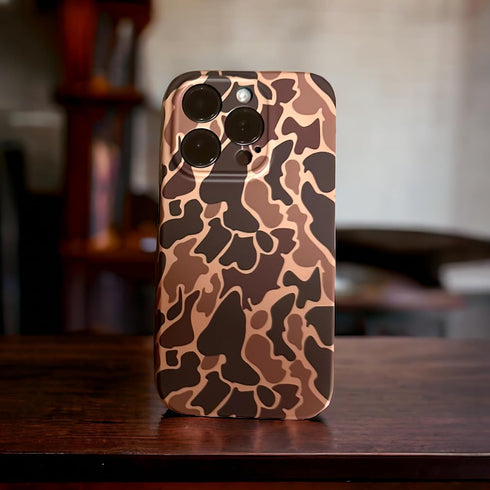 Camo Phone Case Compatible with iPhone 15 Pro Max, Duck Camo, Camouflage, Rugged, Outdoors, Gentleman, Classic, Vintage......