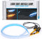 Flexible Car Led Light Strip, Dual Color 2 Pcs 24 Inches DRL LED Headlight Surface Strip Tube Light Daytime Running White & Amber Waterproof Switc...