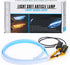Flexible Car Led Light Strip, Dual Color 2 Pcs 24 Inches DRL LED Headlight Surface Strip Tube Light Daytime Running White & Amber Waterproof Switc...