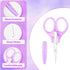 2 Pack Small Sewing Scissors Stainless Steel Crafting Scissors Sharp Scissors with Cover, Precision Portable Scissors for Embroidery Quilting Sewi...