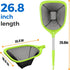 Pool Net Total Length 26.8 inches, Swimming Pool Skimmer Net with Aluminum Pole for Fast Cleaning Ponds, Hot Tub, and Spas, Pool Cleaner Supplies ...