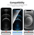NEW'C 4 Pack, 2 Pack Screen Protector for iPhone 12 Pro + 2 Pack Camera Lens Protector, Sensor Protection,Case Friendly Tempered Glass Film......