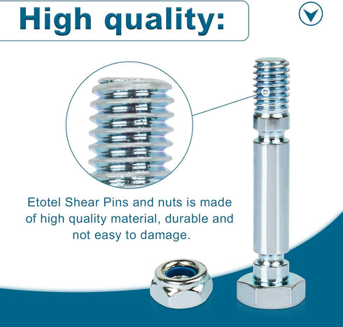 Snowblowers Shear Part 303160355P / 303160355 Compatible with Powersmart Snow Blower Shear Pins Set - 4 Pack...