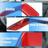 X AUTOHAUX 3pcs ABS Plastic Red Interior Steering Wheel Cover Trim Set for Subaru Forester Ascent 2019-2021 Inner Decoration Auto Accessories...