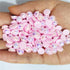 1500PCS Flat Back Half Round Pearls, 4mm Pink AB Half Flatback Pearls Gems Beads for Crafts, Jewelry Making, Shoes, Cup, Nail Art Decoration...