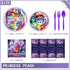 Inside Out Birthday Party Supplies,Inside Out Party Tableware Decoration.Inside Out Plates Napkins Tablecloth Knife, Fork and Spoon Kit...