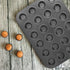 Muffin Pans, 24 Cups Nonstick Steel Cupcake Pan Muffin Baking Pan Bakeware Muffin Tin Black Cupcake Tray Mini Muffin Tins for Baking...