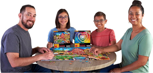 RoseArt - Kodak Premium - Colorful European Town - 1000 Piece Jigsaw Puzzle for Adults...