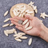 KISSITTY 200pcs Natural Unfinished Blank Wooden Oval Flat Pendants Wheat 1.4x0.47 Inch for Earring Pendant Jewelry DIY Craft Making...