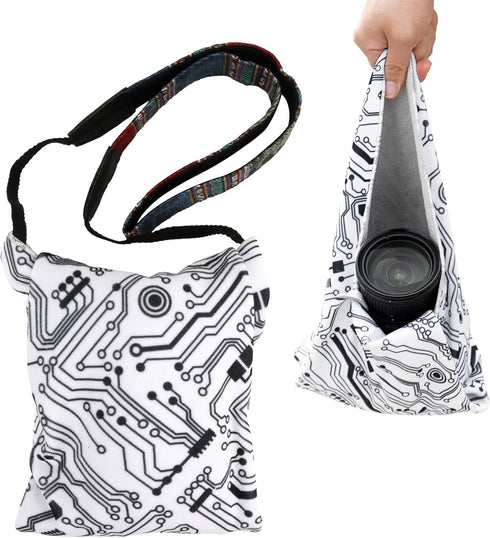 Protective Wrap, Camera wrap, Magic Self-Adhesive Cloth, 21.26"x21.26" Anti-scratch Lens Camera Wrap, Folding, Washable, Lens pouches, Soft cloth ...
