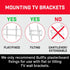 Bullfix TV Kit - Drywall Anchors for TV Bracket, Hollow Wall Anchor & Screws for Mounting TV to Drywall, Wall Mount Hardware Kits, Heavy Duty Wall...