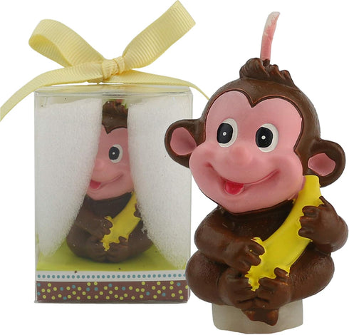 TIHOOD Creative Little Monkey Cartoon Birthday Candle, Smokeless Cake Candle and Party Supplies, Hand-Made Cake Topper Decoration, Great Gift...