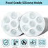 2 Pack Silicone Muffin Pan for Baking, Regular Cupcake Mold for Air Fryer, 7 Cups Round Muffing Molds, Non-Stick Bakeware Durable Baking Molds...