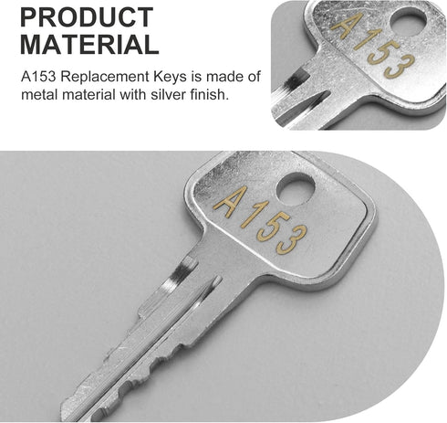 A153 SKS roof rack key,Replacement Key for Yakima SKS Ski,Roof,Cargo Box,Carrier Racks and Crossbars.(2 pack-Code A153)...