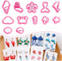 Keoker Polymer Clay Cutters, Ocean Clay Cutters for Polymer Clay Jewelry, 12 Shapes Sea Life Clay Earring Cutters, Small Earring Cutters for Polym...