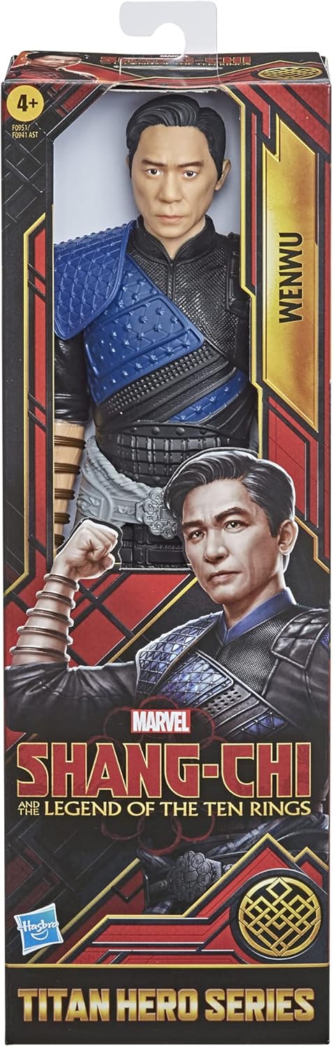 Marvel Hasbro Titan Hero Series Shang-Chi and The Legend of The Ten Rings Action Figure 12-inch Toy Wenwu for Kids Age 4 and Up, Black...
