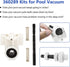 360289 Left Drive Kit Pool Cleaner Replacement Parts Bearings for Pentair Kreepy Krauly Rebel & Kreepy Krauly Warrior Pool Automatic Suction Clean...