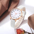 Women Watches Leather Mesh Strap Round Case Analog Fashion Ladies Wrist Watches...