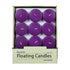 2 1/4 Inch Purple Floating Candles...