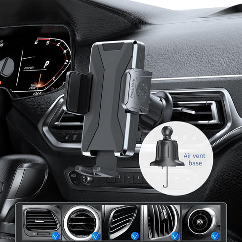 Car Phone Mount, Car Air Vent Cellphone Holder, 360° Rotation Adjustable Mobile Phone Bracket, Hands Free Phone Cradle Compatible with iPhone 14 1...