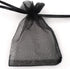 Allgala 100 Count Orangza Gift Party Favor Bags with Drawstring-5x7 Inch-Black-PF53202...