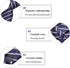 Navy Blue Tie for Men Classic Polka Dot Striped Plaid Paisley Microfiber Necktie Wedding Business Party...