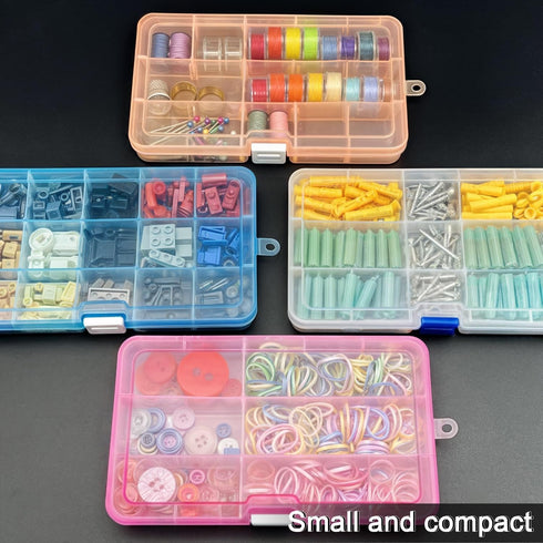 DUOFIRE Plastic Organizer Container Storage Box Adjustable Divider Removable Grid Compartment for Jewelry Beads Earring Container Tool Fishing Hoo...