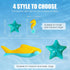 Dog Toy Floating Luminous, Squeaky Dog Toy, Glow in The Dark (Hammerhead Shark)...