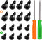 Doorbell Screwdriver Set,2Pcs Torx T6 T5 Double-ended Screwdriver Bit Replacement with 16Pcs T6 T15 Doorbell Screws for All Video Doorbell 1,2 and...