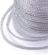 Pandahall 76.5 Yards Jewelry Polyester Cord LightGrey Beading String with Metallic Cord 1mm Chinese Knotting Cord Macrame Thread for Bracelet Jewe...