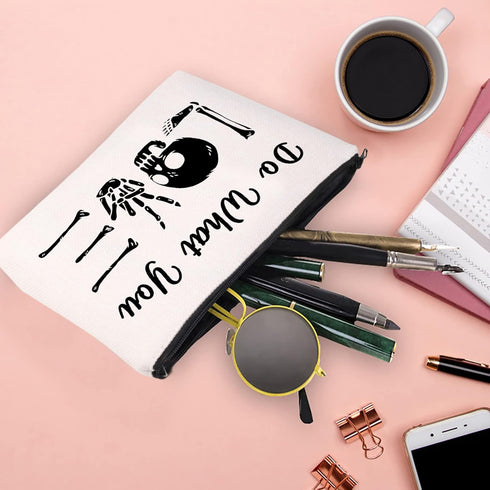 Radiology Makeup Bag Xray Gift Radiologist Gift Rad Tech Cosmetic Bag Radiology Gift Thank You Gift Student Graduation Zipper Pouch (Do What You l...